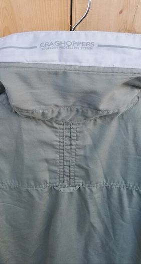 Craghoppers mens solardry short sleeve shirt green medium size