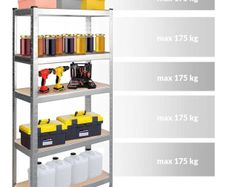 Shoe rack(5 tier), heavy duty storage units(5, 4, 3 tiers)