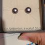 Genuine Kyoto Pearl Stud Freshwater Pearls & 9ct Gold Earring Image 2
