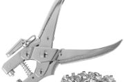 Brand New Eyelet Pliers Set with 100 Silver Eyelets