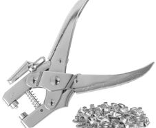 Brand New Eyelet Pliers Set with 100 Silver Eyelets