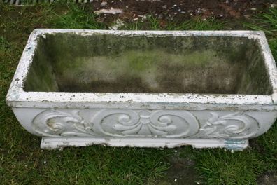 Vintage rectangular Flowerpot (heavy)