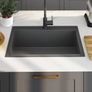 Handmade Kitchen Sink Black Stainless Steel Image 3