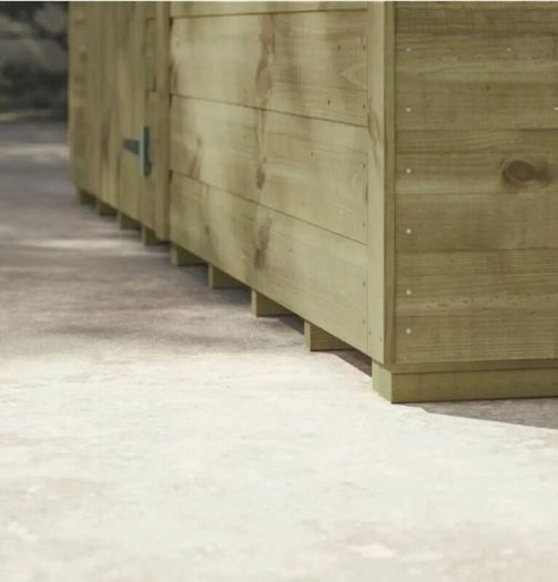 8x6 Premium Pressure Treated Timber Pent Garden