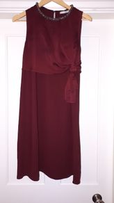 Burgundy George Dress Size 12