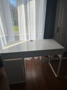 white ikea desk