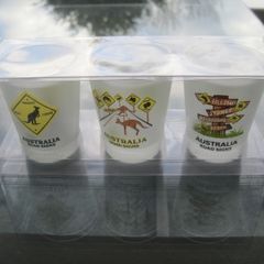 Australia-Themed Shot Glasses.