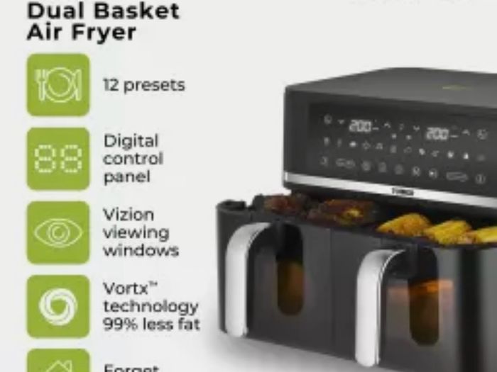 9 Litre Dual Basket Digital Air Fryer