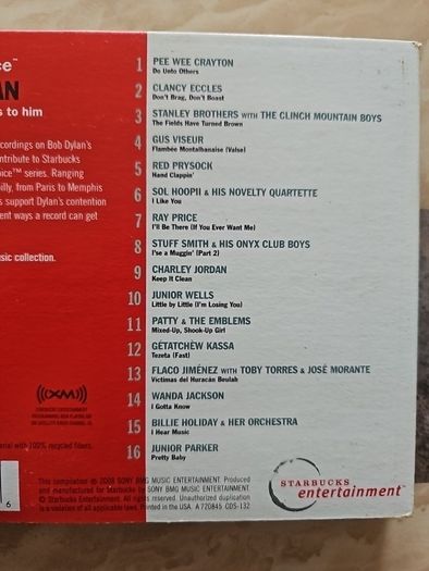 Bob Dylan: Music That Matters To Him CD