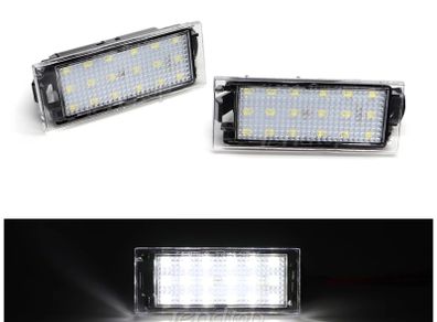 2Pcs Canbus Car LED Number License Plate Light For Renault Megane 3 Clio Laguna 2 Megane 3 Twingo Master V