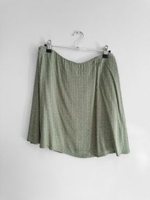 New Primark Sage Green Polka Dot Skirt