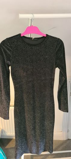 Club L black dress with Silver sparkle BNWT