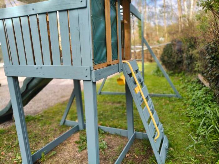 climbing frame, slide, jungle gym