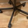 Grey Swivel Wheeled Office Chair With Backrest Image 4