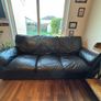 Extremely Comfortable Black Leather 3-Seater Couch Image 4