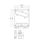 Telecaster 6-Saddle String-Thru Bridge, Modern Saddles (Gold) Image 2