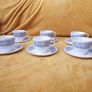 Vintage porcelain set of 6 Johnson Brothers Snowhite Image 6