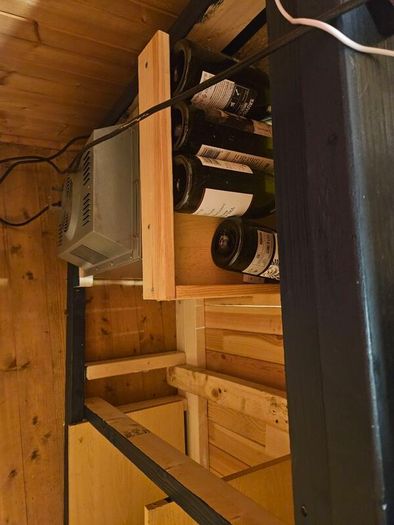 Home Bar with Wine Fridge included