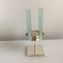 Galway crystal living candle holders brass candlesticks Image 5