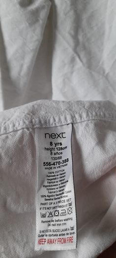 Next white shirt age 8