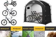 Bike Storage Tent sheds for Outdoor,Waterproof Anti-UV Bike Storage Tent Bicycle Motorcycle Shed Shelter Outdoor Backyard Steel Frame PE Cover Zipper, Cabin