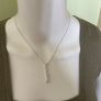 Silver tone sparkling necklace Image 6