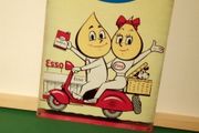 "FREE POST" Esso garage sign tin metal sign
