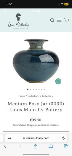 A Louis Mulcahy Pottery Posy Jar/ Vase