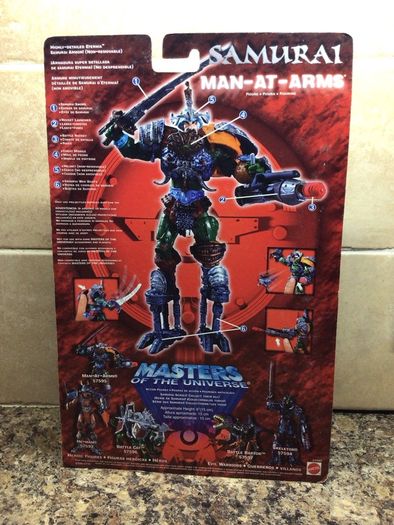 Masters of the universe samurai man at arms -new and unopened