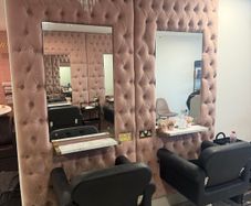Hair salon styling station