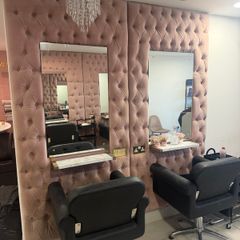 Hair salon styling station