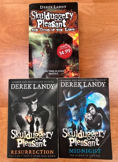 Skulduggery Pleasant Books 9,10&11 by Derek Landy