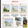 Window Cat Flap with Magnetic Self-Closing Door 4 Way Locking Aluminium Frame Image 4