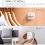 Lumi Stick-On Night Light, Warm White LED, Motion Sensor, Bedroom, Bathroom, Kitchen, Hallway, Stairs, Energy Efficient, Compact, 3-pack Image 3