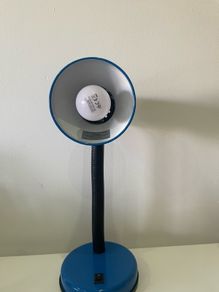 Blue Adjustable Gooseneck Desk Lamp