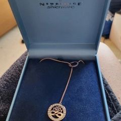 Elegant Newbridge Silverware Lotus Flower Pendant