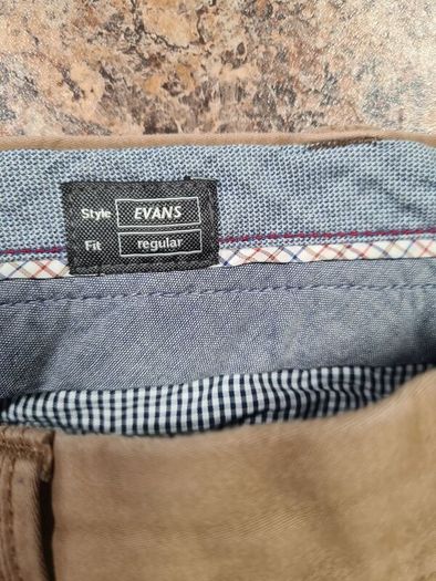 mens BRAX EVANS regular fit trousers chinos jeans stretchy beige denim Size W 40 L regular