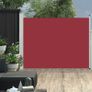 Patio Retractable Side Awning 140x500 cm Red Image 6