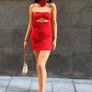 red dress pretty little thing Image 3