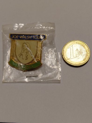 Rare Vintage Banamak Joe Walsh Tours Religious Enamel Pin Mint Condition