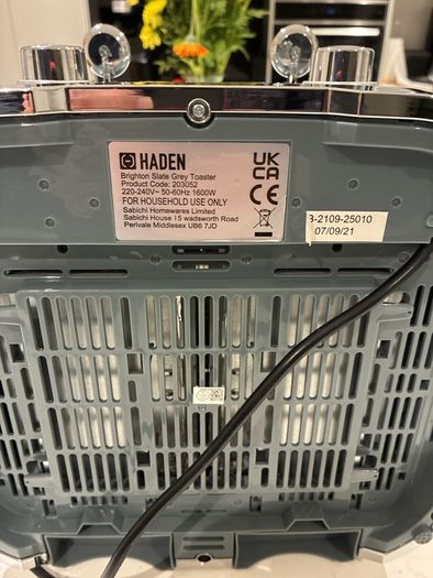 Haden Brighton Slate Grey 4 Slice Toaster  (As Good As New)