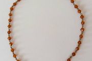 Circa 1920s 1930s Czech Glass Necklace