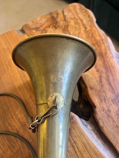 Vintage SCNF French Railways Brass Signal Horn
