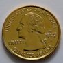 USA Colorado Quarter 1/4 Dollar Rocky Mountains 1876 2006 Gold Plated UNC Image 2