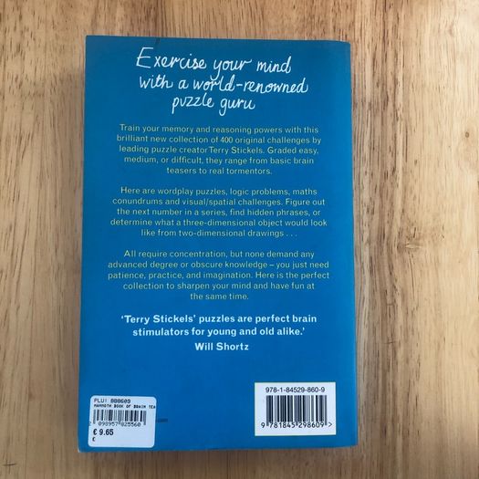 The Mammoth Book of Brain Teasers -puzzle book