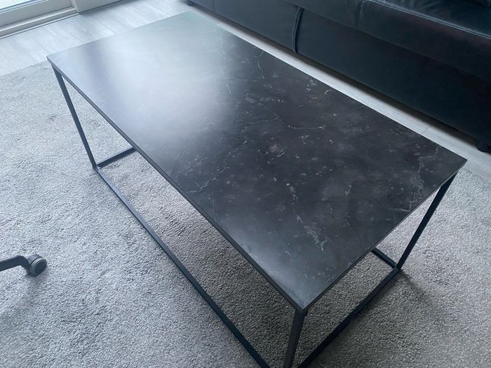 JYSK - Coffee Table - Black Marble Colored