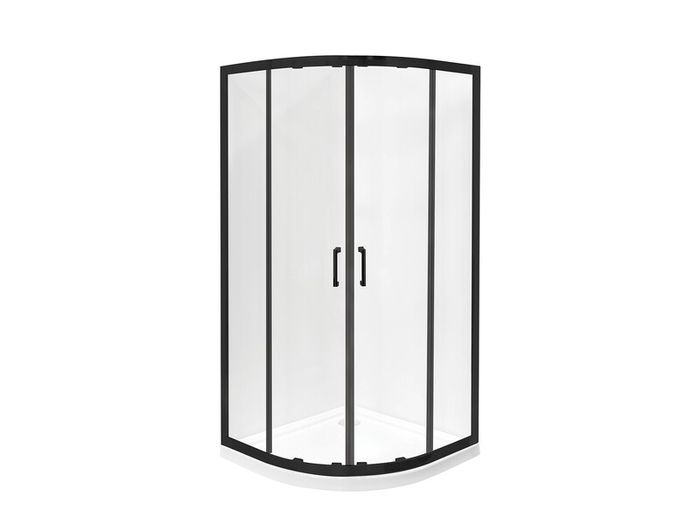 BESCO Shower Enclosure Quadrant Balck 80x80x190cm