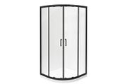 BESCO Shower Enclosure Quadrant Balck 80x80x190cm
