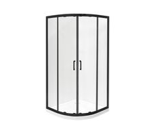 BESCO Shower Enclosure Quadrant Balck 80x80x190cm