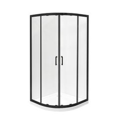 BESCO Shower Enclosure Quadrant Balck 80x80x190cm